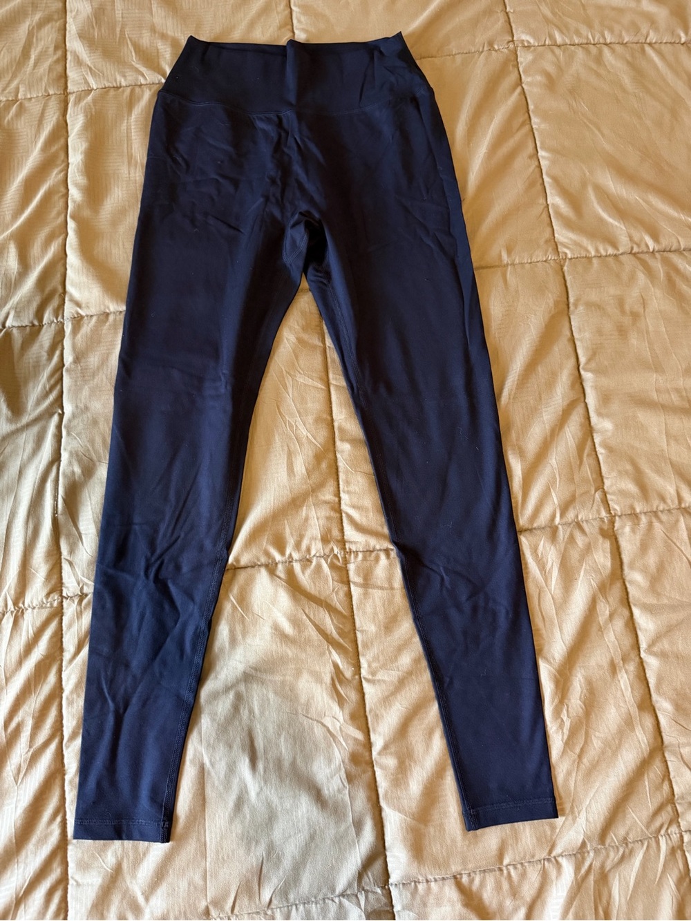 ALPHALETE: ALPHALUX black legging with gold label detail